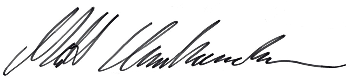 Matti Hanhivaaran allekirjoitus